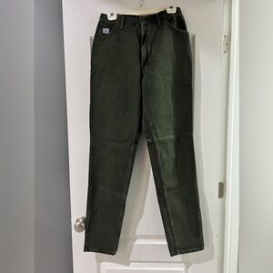 Wrangler Relaxed Forest Green Jeans Size 12 Long (12x34)‎ NWT
